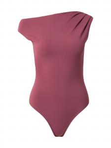 ABOUT YOU Боди-рубашка 'Justine' в цвете бордо