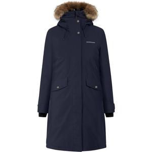 Coat Erika WNS Parka 3 Didriksons, синий