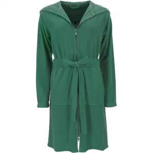 Халат Tampa, идеально подходит для сауны и спа, гостиничный халат, утренний халат, 1 шт., с карманом-кенгуру, на молнии Vossen, Evergreen