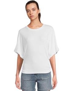 Женская футболка Michael Stars Vicky Scoop Neck Balloon Sleeve, White
