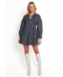 Бруклинское мини-платье Petal and Pup, Blue floral