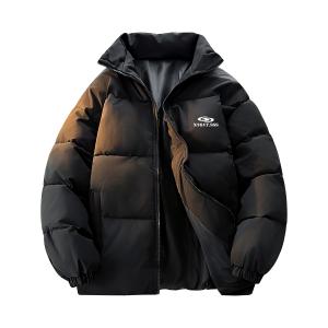 Пуховик Unisex Lapel Thickened Padded Puffer Jacket X1617, черный top