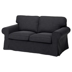 2-местный диван EKTORP IKEA, цвет hillared anthracite