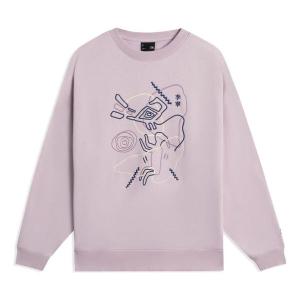 Толстовка с графическим принтом Li-Ning, лиловый