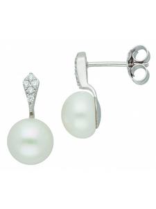 Adeliás Женские серьги-гвоздики из серебра 925 пробы с кубическим цирконием в серебре