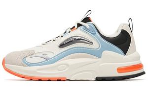 Кроссовки Millennium 5.0 Lifestyle женские с низким верхом цвета слоновой кости, белого/черного/водопадного синего/грязно-пепельного цвета Anta