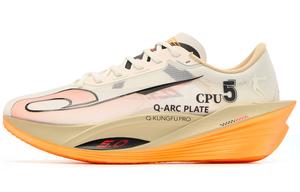 QIAODAN Кроссовки мужские Phantom PB5.0 с низким верхом, цвет слоновой кости/оранжевый с эффектом теневой тени