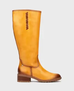 Женские кожаные ботинки на молнии Pikolinos, желтый