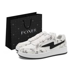 FOXER Низкие повседневные туфли унисекс бежево-черного цвета