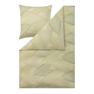 Estella Постельное белье из фланели, 155x200 см, зеленый с графическим рисунком