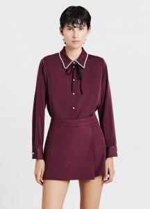Блуза Calliope Button-down blouse, Bordeaux