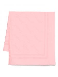 TWINSET шарф с жаккардовым логотипом, розовый