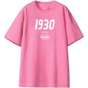 Футболка Unisex Crew Neck Moderate Straight Fit CAMEL, energetic розовый