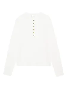 Топ Alessia в рубчик ANINE BING, белый