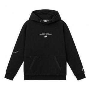 Худи New Balance Sportswear Hoodie 'Black White', черный