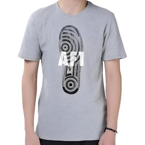 Nike Футболка мужская серая с круглым вырезом Moderate