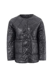 Стеганая куртка Amara с практичными кнопками Freshlions, черный