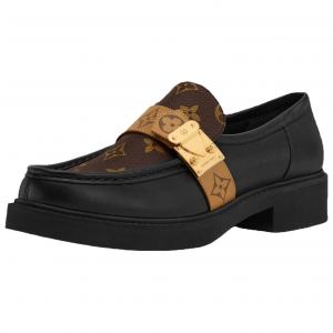 LOUIS VUITTON Лоферы женские Academy, черно-коричневые