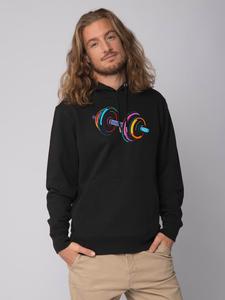 Толстовка wat? Apparel Sweatshirt 80s Hantel, черный