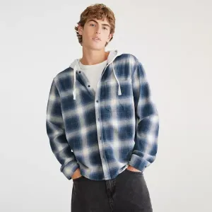 Мужская фланелевая толстовка с длинным рукавом Aeropostale, синий