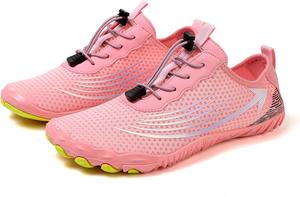 Женские ботинки для пеших прогулок, летние, быстросохнущие, с противоскользящей подошвой, дышащая заземляющая обувь, спортивные кроссовки для бега, пляжа, бассейна, водных видов спорта, серфинга и походов Generic, розовый