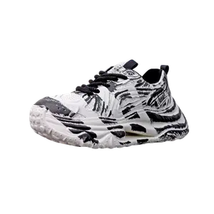 Мужские повседневные низкие туфли UCOC x Banas, White Black