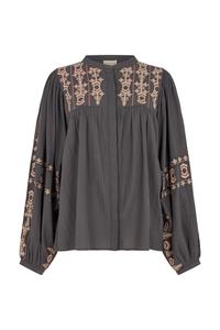 RAFFYA Блузка 'Demi' в сером цвете