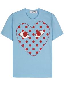 Comme Des Garçons Play футболка с принтом, синий