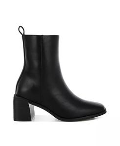 Ботинки из искусственной кожи с квадратным носком от Muskox London Rag, черный