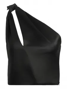 Топ на одно плечо Alice + Olivia, черный