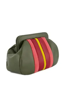 Клатч на молнии PAULA, зеленый