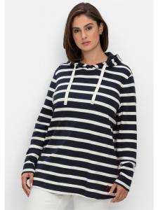 Полосатая рубашка темно-синего цвета sheego