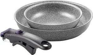 Набор сковород Ballarini Vinci Z1029-792, 20/26 см, серый
