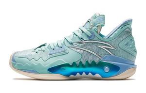 Детские баскетбольные кроссовки Shock Wave 5 Grade School Antakids, сине-зеленые