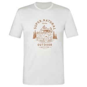 Футболка из органического джерси Landi - рубашка из шерсти мериноса Super.Natural, мультиколор