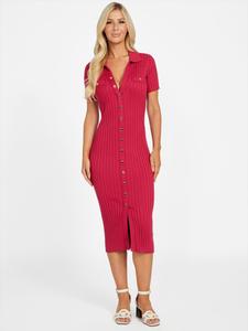 Платье-свитер миди Anette Guess Factory, фуксия