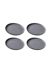 Чёрные обеденные тарелки jasper ø 26.0 см набор 4 шт Jasper Ritzenhoff & Breker