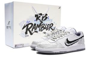 Nike Большие устойчивые к истиранию дышащие низкие кроссовки для скейтбординга Unisex серый белый