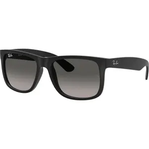 Солнцезащитные очки Ray-Ban Justin Ray-Ban, Rubber Black/Light Grey Gradient Dark Grey