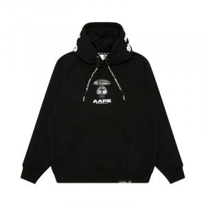 Bathing APE худи с логотипом Moonface Aape, черный