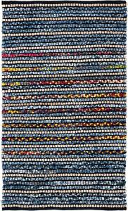 SAFAVIEH Cape Cod Collection ковер 92 x 153 см Natural/Blue CAP362A ручной работы бохо из джута и хлопка для гостиной, спальни, прихожей