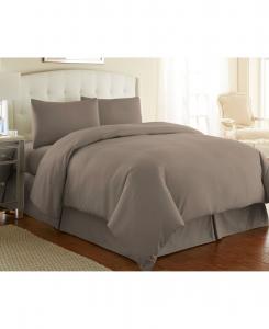 Ультрамягкий однотонный комплект постельного белья из 3 предметов, размер Twin/Twin XL Southshore Fine Linens, Dark Taupe