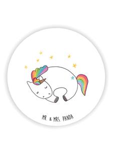 Mr. & Mrs. Panda Магнит на холодильник "Ночь с единорогом" без надписи, белый