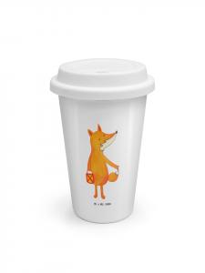 Mr. & Mrs. Panda Многоразовая кружка в виде лисы-фонаря без надписи, белого цвета