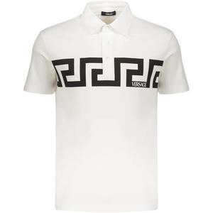 Хлопковая поло VERSACE, белый