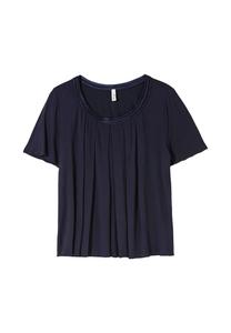 Рубашка А-силуэта с декоративной отделкой Sheego, темно-синий