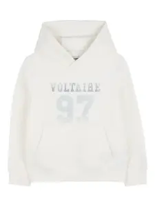 Худи с принтом Zadig & Voltaire Kids, белый