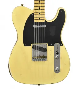 Fender Custom Shop 50s Telecaster Relic с корпусом из одной части в цвете Nocaster Blonde