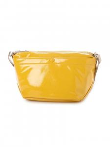 Сумка Cachecache / Мягкая эмалированная сумка через плечо в форме лодки