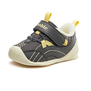 Нескользящие, устойчивые к истиранию, низкие кроссовки для ходьбы и носки для младенцев и малышей GINOBLE, серый